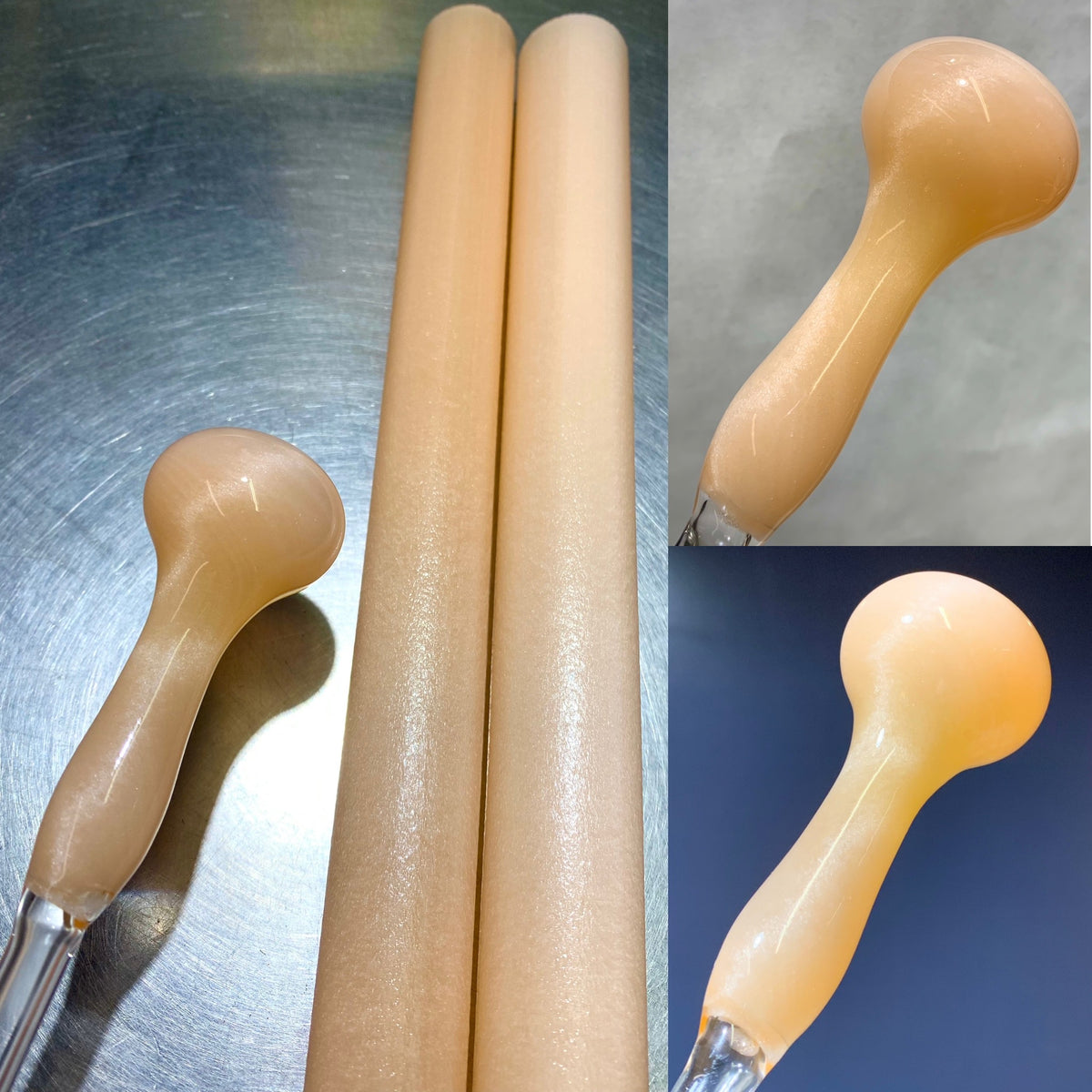 White Satin over Orange Tube